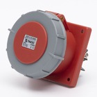 Розетка стаціонарна внутрішня 3342 63А 380В 3Р+Е IP67 Argent TAKEL