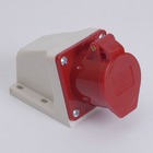 Розетка стаціонарна зовнішня 7134 63А 380В 3Р+Е IP67 LEE