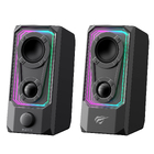 Стерео колонки ігрові HAVIT SK219 6W USB+BT RGB Black+Gray
