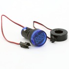 Світлодіодний амперметр AD22-DAM 0-100A, блакитний TAKEL