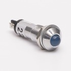 Світлодіодний індикатор металевий AD22B-8 220v AС, блакитний