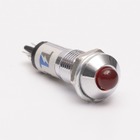 Світлодіодний індикатор металевий AD22B-8 220v AС, червоний