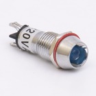 Світлодіодний індикатор металевий AD22C-10 220v AС, блакитний