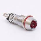 Світлодіодний індикатор металевий AD22C-10 220v AС, червоний