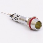 Світлодіодний індикатор металевий AD22C-6 220v AС, жовтий