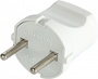 Вилка бытовая e.plug.001.10, без з/к,10А белая