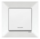 Вимикач прих. 1 з підсв. білий Meridian Vi-Ko (шт.)