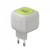 Зарядний пристрій HAVIT UC251 GaN 35W USB-A+USB-C +Кабель USB-C Gray/Green
