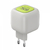 Зарядний пристрій HAVIT UC253 GaN 65W USB-A+USB-C +Кабель USB-C Gray/Green