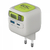 Зарядний пристрій HAVIT UC253 GaN 65W USB-A+USB-C +Кабель USB-C Gray/Green